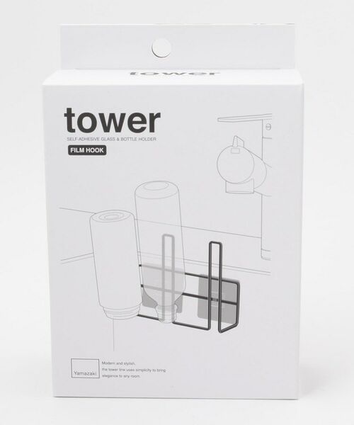 212 KITCHEN STORE / トゥーワントゥーキッチン ストア インテリア・インテリア雑貨 | フィルムフックグラス＆ボトルホルダー ＷＨ 山崎実業 ＜tower タワー＞ | 詳細3