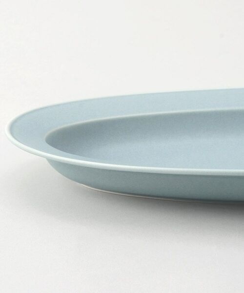 212 KITCHEN STORE / トゥーワントゥーキッチン ストア 食器 | スモーキー オーバル深皿 L BL | 詳細3