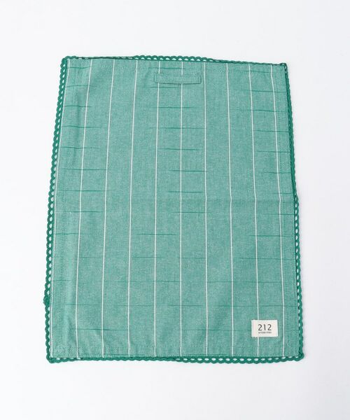 212 KITCHEN STORE / トゥーワントゥーキッチン ストア インテリア・インテリア雑貨 | キッチンクロス チェック レース S GR ＜212Kオリジナル＞ | 詳細1