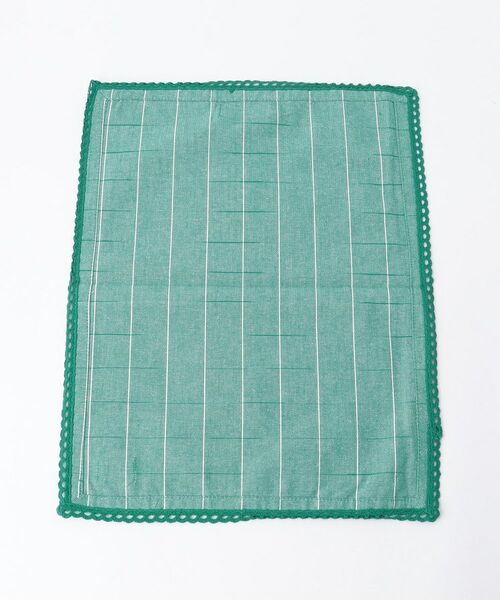 212 KITCHEN STORE / トゥーワントゥーキッチン ストア インテリア・インテリア雑貨 | キッチンクロス チェック レース S GR ＜212Kオリジナル＞ | 詳細2