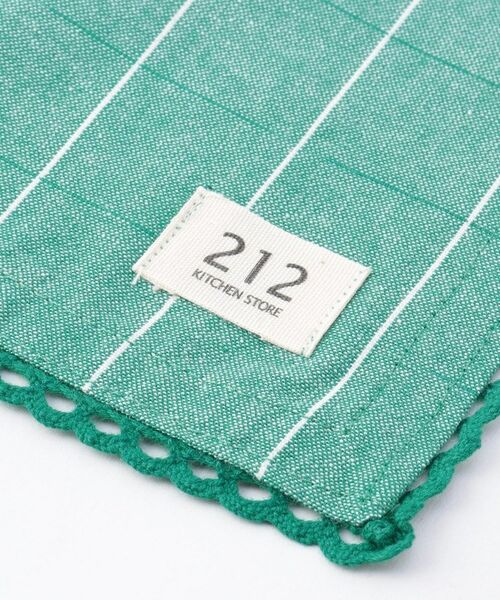 212 KITCHEN STORE / トゥーワントゥーキッチン ストア インテリア・インテリア雑貨 | キッチンクロス チェック レース S GR ＜212Kオリジナル＞ | 詳細3