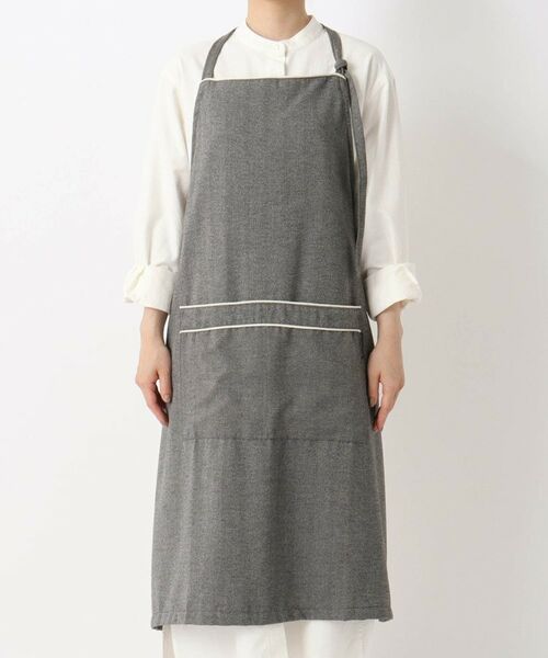 212 KITCHEN STORE / トゥーワントゥーキッチン ストア インテリア・生活雑貨・ホビー・ステーショナリー | 無地ラインエプロン GY | 詳細1