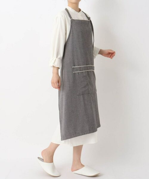 212 KITCHEN STORE / トゥーワントゥーキッチン ストア インテリア・生活雑貨・ホビー・ステーショナリー | 無地ラインエプロン GY | 詳細9