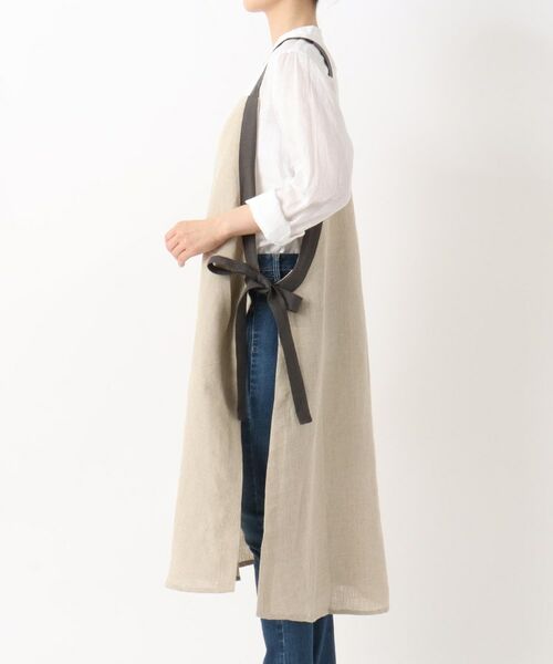 212 KITCHEN STORE / トゥーワントゥーキッチン ストア インテリア・生活雑貨・ホビー・ステーショナリー | リネン サイドリボンエプロン BE ＜212Kオリジナル＞ | 詳細2