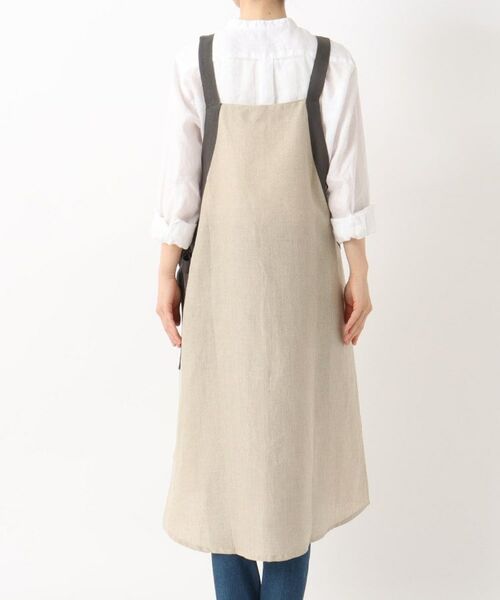 212 KITCHEN STORE / トゥーワントゥーキッチン ストア インテリア・生活雑貨・ホビー・ステーショナリー | リネン サイドリボンエプロン BE ＜212Kオリジナル＞ | 詳細3