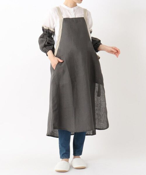 212 KITCHEN STORE / トゥーワントゥーキッチン ストア インテリア・生活雑貨・ホビー・ステーショナリー | リネン サイドリボンエプロン GY ＜212Kオリジナル＞ | 詳細11