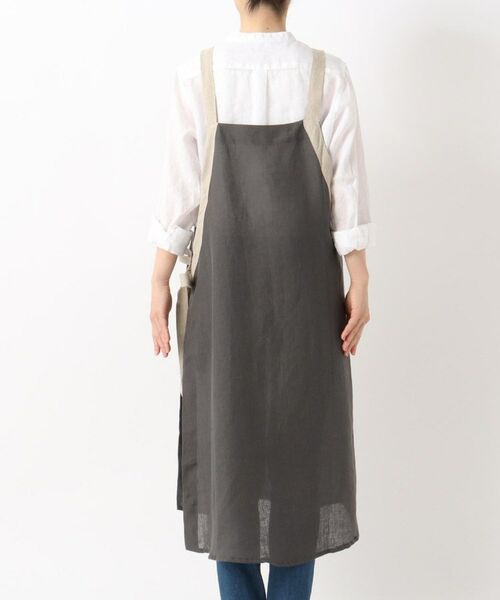 212 KITCHEN STORE / トゥーワントゥーキッチン ストア インテリア・生活雑貨・ホビー・ステーショナリー | リネン サイドリボンエプロン GY ＜212Kオリジナル＞ | 詳細3