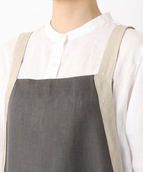 212 KITCHEN STORE / トゥーワントゥーキッチン ストア インテリア・生活雑貨・ホビー・ステーショナリー | リネン サイドリボンエプロン GY ＜212Kオリジナル＞ | 詳細4