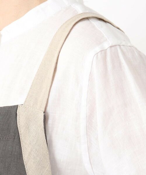 212 KITCHEN STORE / トゥーワントゥーキッチン ストア インテリア・生活雑貨・ホビー・ステーショナリー | リネン サイドリボンエプロン GY ＜212Kオリジナル＞ | 詳細5