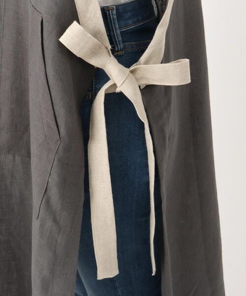 212 KITCHEN STORE / トゥーワントゥーキッチン ストア インテリア・生活雑貨・ホビー・ステーショナリー | リネン サイドリボンエプロン GY ＜212Kオリジナル＞ | 詳細7