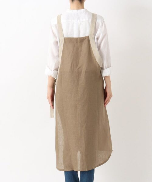 212 KITCHEN STORE / トゥーワントゥーキッチン ストア インテリア・生活雑貨・ホビー・ステーショナリー | リネン サイドリボンエプロン BR ＜212Kオリジナル＞ | 詳細3