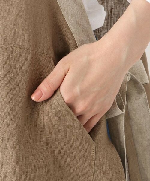 212 KITCHEN STORE / トゥーワントゥーキッチン ストア インテリア・生活雑貨・ホビー・ステーショナリー | リネン サイドリボンエプロン BR ＜212Kオリジナル＞ | 詳細6