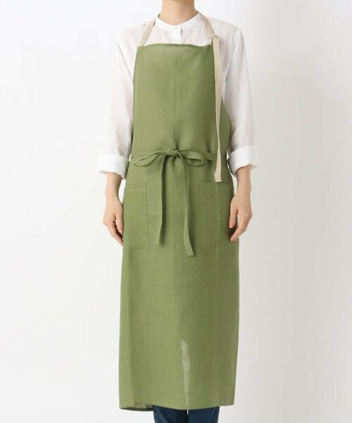 212 KITCHEN STORE / トゥーワントゥーキッチン ストア インテリア・生活雑貨・ホビー・ステーショナリー | リネン ホルターネックエプロン GR | 詳細1