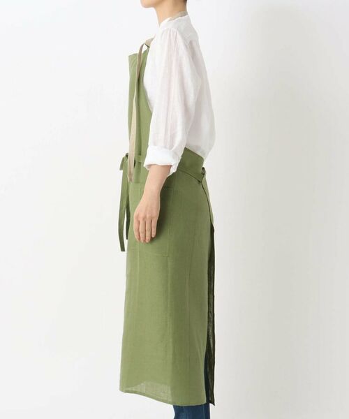 212 KITCHEN STORE / トゥーワントゥーキッチン ストア インテリア・生活雑貨・ホビー・ステーショナリー | リネン ホルターネックエプロン GR | 詳細2