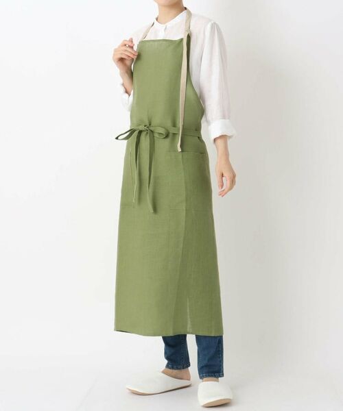 212 KITCHEN STORE / トゥーワントゥーキッチン ストア インテリア・生活雑貨・ホビー・ステーショナリー | リネン ホルターネックエプロン GR | 詳細9