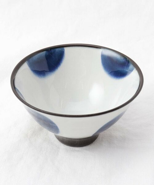 212 KITCHEN STORE / トゥーワントゥーキッチン ストア 食器 | 藍花 ぼかし丸紋 飯碗 大 | 詳細1