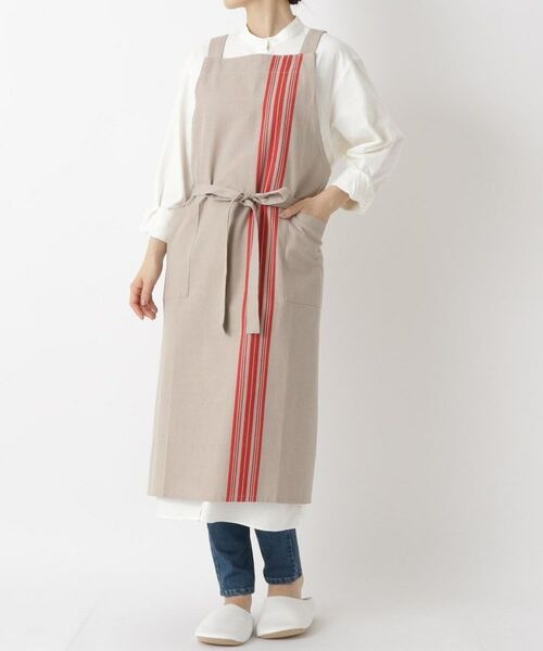 212 KITCHEN STORE / トゥーワントゥーキッチン ストア インテリア・生活雑貨・ホビー・ステーショナリー | シャンブレーストライプ エプロン RD | 詳細9