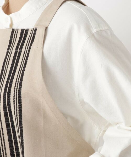 212 KITCHEN STORE / トゥーワントゥーキッチン ストア インテリア・生活雑貨・ホビー・ステーショナリー | シャンブレーストライプ エプロン BK | 詳細5