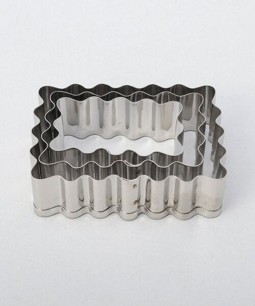 212 KITCHEN STORE / トゥーワントゥーキッチン ストア キッチンツール | ステンレス クッキー型 ウェーブ長方形 3PCS | 詳細4