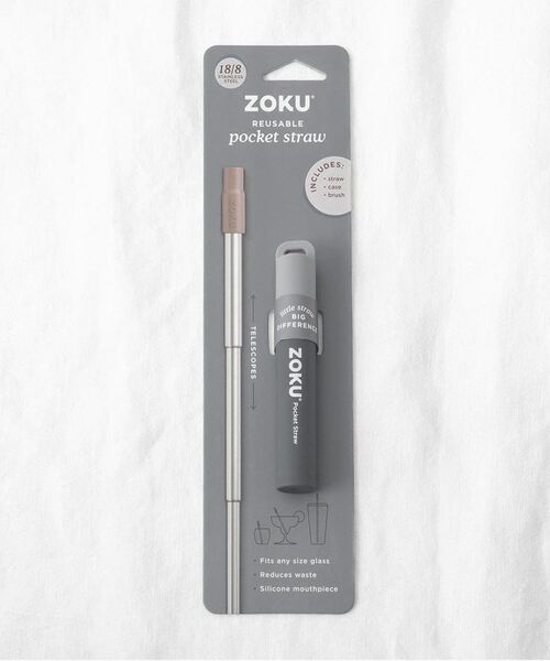 212 KITCHEN STORE / トゥーワントゥーキッチン ストア インテリア・生活雑貨・ホビー・ステーショナリー | Two Tone ポケットストロー GY <ZOKU　ゾク> | 詳細6