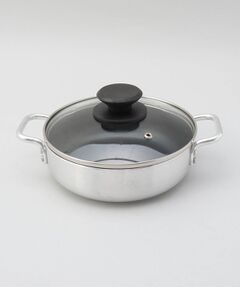 212 KITCHEN STORE / トゥーワントゥーキッチン ストア キッチンツール | テーブルトップ ガラス蓋付卓上鍋(内面ダイヤモンドコート) 18cm