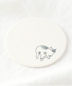 212 KITCHEN STORE / トゥーワントゥーキッチン ストア インテリア・生活雑貨・ホビー・ステーショナリー | 陶器珪藻土コースター neko ごろごろ