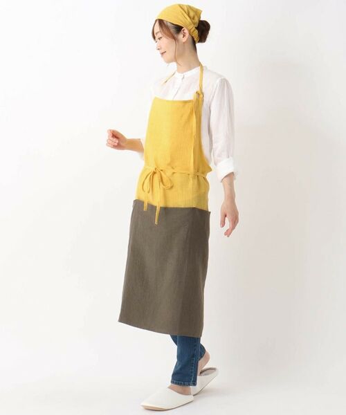 212 KITCHEN STORE / トゥーワントゥーキッチン ストア インテリア・生活雑貨・ホビー・ステーショナリー | チムニーエプロン リネン YE | 詳細10