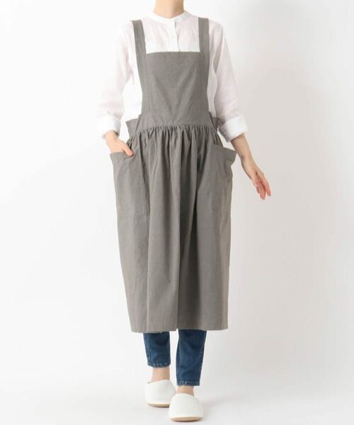 212 KITCHEN STORE / トゥーワントゥーキッチン ストア インテリア・生活雑貨・ホビー・ステーショナリー | ピナフォアエプロン DR GY | 詳細9