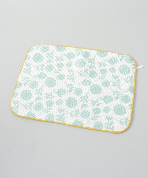 212 KITCHEN STORE / トゥーワントゥーキッチン ストア インテリア・インテリア雑貨 | 抗菌ドライングマットM フラワー グリーン | 詳細1