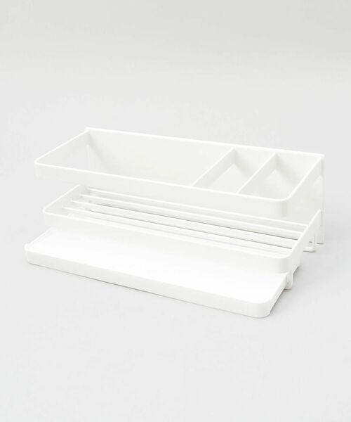 212 KITCHEN STORE / トゥーワントゥーキッチン ストア インテリア・インテリア雑貨 | マグネットスポンジ＆ディスペンサーラック トレー付き WH 山崎実業 ＜tower タワー＞ | 詳細3