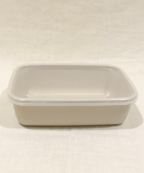 212 KITCHEN STORE / トゥーワントゥーキッチン ストア キッチンツール | レクタングル深型 L グレージュ 212K限定カラー ＜野田琺瑯＞ | 詳細2