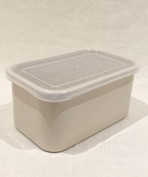 212 KITCHEN STORE / トゥーワントゥーキッチン ストア キッチンツール | レクタングル深型 LL グレージュ 212K限定カラー ＜野田琺瑯＞ | 詳細1