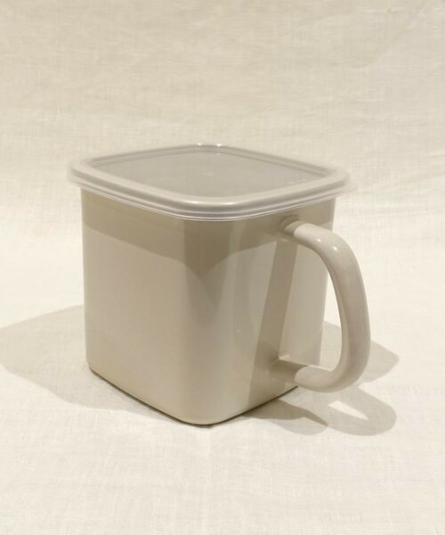 212 KITCHEN STORE / トゥーワントゥーキッチン ストア キッチンツール | 持ち手付きストッカー角型 L グレージュ 212K限定カラー ＜野田琺瑯＞ | 詳細2