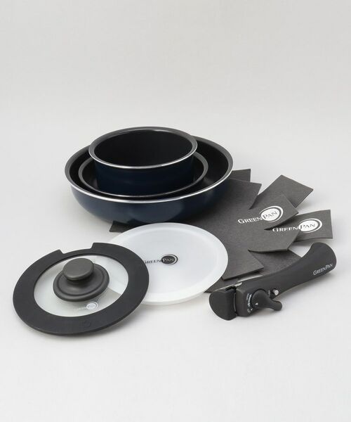 212 KITCHEN STORE / トゥーワントゥーキッチン ストア キッチンツール | クリックシェフ 8点セット BL ＜GREEN PAN グリーンパン＞ | 詳細1