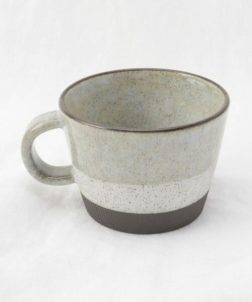 212 KITCHEN STORE / トゥーワントゥーキッチン ストア グラス・マグカップ | 掛け分け マグカップ 黒土 GY | 詳細2