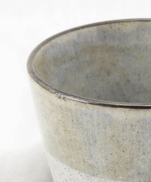 212 KITCHEN STORE / トゥーワントゥーキッチン ストア グラス・マグカップ | 掛け分け マグカップ 黒土 GY | 詳細5