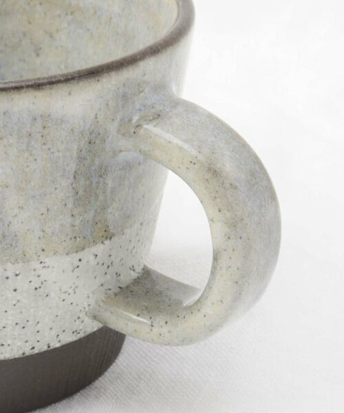 212 KITCHEN STORE / トゥーワントゥーキッチン ストア グラス・マグカップ | 掛け分け マグカップ 黒土 GY | 詳細6