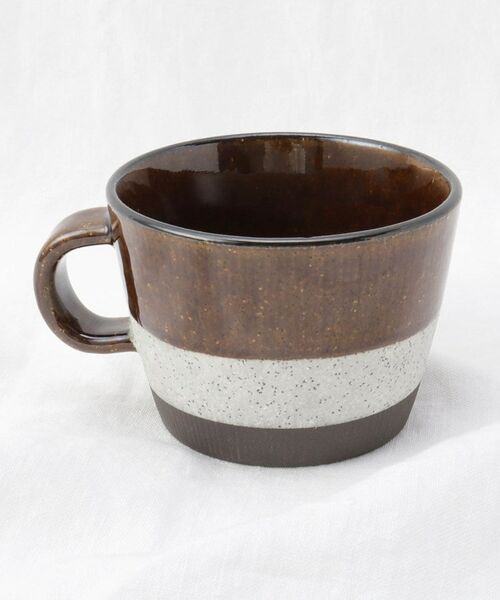 212 KITCHEN STORE / トゥーワントゥーキッチン ストア グラス・マグカップ | 掛け分け マグカップ 黒土 BR | 詳細2