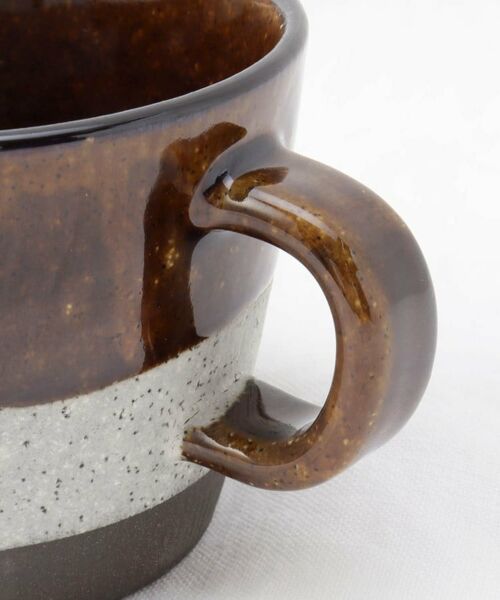 212 KITCHEN STORE / トゥーワントゥーキッチン ストア グラス・マグカップ | 掛け分け マグカップ 黒土 BR | 詳細6