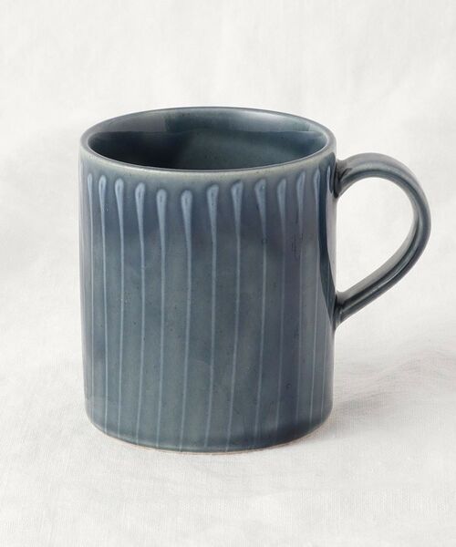 212 KITCHEN STORE / トゥーワントゥーキッチン ストア グラス・マグカップ | イッチンストライプマグ ネイビー | 詳細1