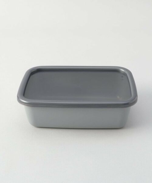 212 KITCHEN STORE / トゥーワントゥーキッチン ストア キッチンツール | ＋グレー レクタングル深型Ｍ シール蓋付 ＜野田琺瑯＞ | 詳細1