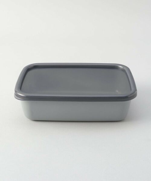 212 KITCHEN STORE / トゥーワントゥーキッチン ストア キッチンツール | ＋グレー レクタングル深型Ｌ シール蓋付 ＜野田琺瑯＞ | 詳細1