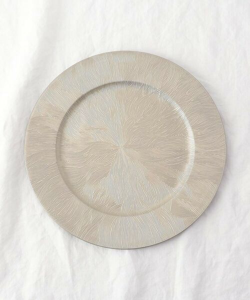 212 KITCHEN STORE / トゥーワントゥーキッチン ストア インテリア・生活雑貨・ホビー・ステーショナリー | チャージャープレート リーフウェーブ シャンパン シェーンプラス CH20232-C | 詳細3