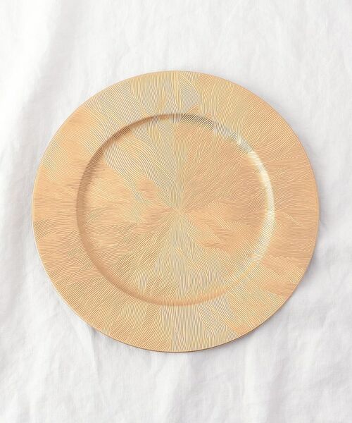 212 KITCHEN STORE / トゥーワントゥーキッチン ストア インテリア・生活雑貨・ホビー・ステーショナリー | チャージャープレート リーフウェーブ ゴールド シェーンプラス CH20233-Ｇ | 詳細3