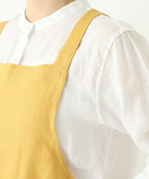 212 KITCHEN STORE / トゥーワントゥーキッチン ストア インテリア・生活雑貨・ホビー・ステーショナリー | リネンギャザーワンピースエプロン ヤマブキ ＜LINEN&BASIC リネンアンドベーシック＞ | 詳細5