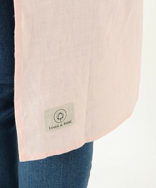 212 KITCHEN STORE / トゥーワントゥーキッチン ストア インテリア・生活雑貨・ホビー・ステーショナリー | リネンギャザーワンピースエプロン チェリーピンク ＜LINEN&BASIC リネンアンドベーシック＞ | 詳細8