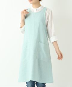 212 KITCHEN STORE / トゥーワントゥーキッチン ストア インテリア・生活雑貨・ホビー・ステーショナリー | スルーワンピースエプロン ミント ＜LINEN&BASIC リネンアンドベーシック＞