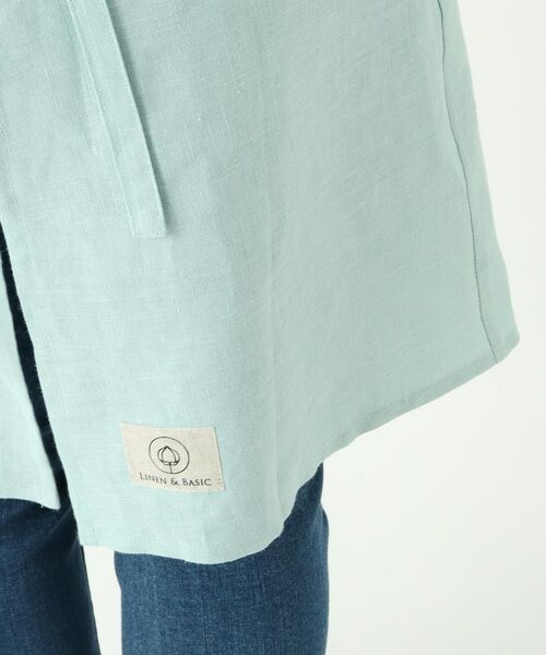 212 KITCHEN STORE / トゥーワントゥーキッチン ストア インテリア・生活雑貨・ホビー・ステーショナリー | スルーワンピースエプロン ミント ＜LINEN&BASIC リネンアンドベーシック＞ | 詳細8