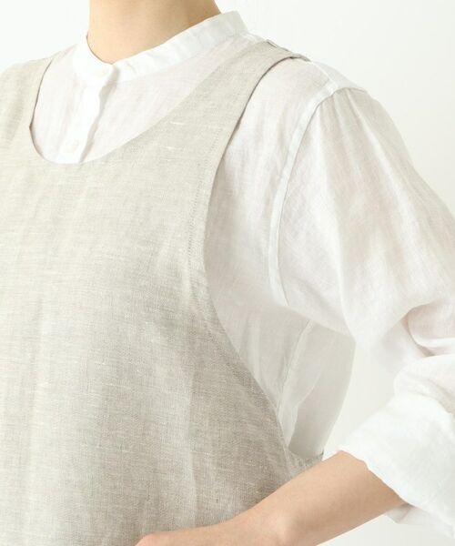 212 KITCHEN STORE / トゥーワントゥーキッチン ストア インテリア・生活雑貨・ホビー・ステーショナリー | スルーワンピースエプロン オートミール ＜LINEN&BASIC リネンアンドベーシック＞ | 詳細5