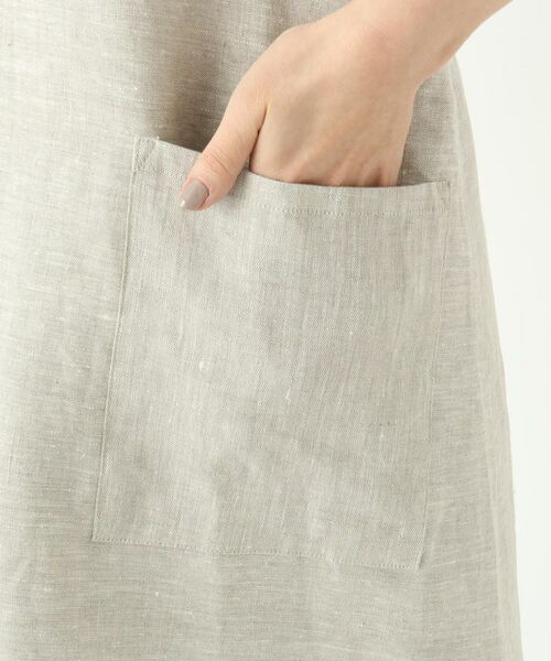 212 KITCHEN STORE / トゥーワントゥーキッチン ストア インテリア・生活雑貨・ホビー・ステーショナリー | スルーワンピースエプロン オートミール ＜LINEN&BASIC リネンアンドベーシック＞ | 詳細6
